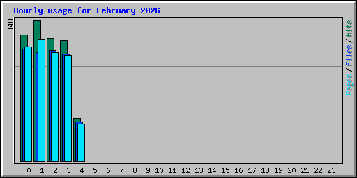 Hourly usage for February 2026