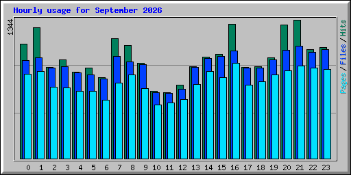 Hourly usage for September 2026